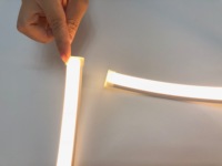 Contrôle PWM de la luminosité, 24V, IP68, lumière ambiante, pliage supérieur, gradation vers le chaud, Ra95, néon LED en silicone, étanche, façade, plafond intérieur