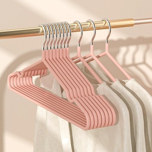 Estante de flocado para ropa colgante para el hogar para ropa especial con acabado de esquina antideslizante sin rastro al por mayor - Product Image 3