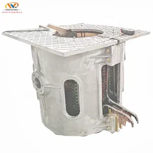 KGPS-300KW 500kg copper brass scrap Silicon carbide crucible melting furnace factory price