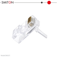 Connecteur RJ45 Cat6A plaqué or, connecteur modulaire 8P8C pour câble Ethernet