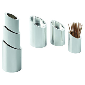 Set 3 in 1 per Erbe e Spezie: Saliera, Pepiera e Stuzzicadenti - Product Image 1