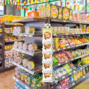 Custom Printed PP Plastic Supermarket Snack Display Hanging <b>Strip</b> With Header Card - Product Image 6