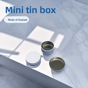 Boîte en fer blanc ronde mini 8g, hermétique, pour cadeaux, rouge à lèvres, crème blanchissante, crème solaire - Product Image 1