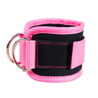 Accessoires d'exercice de haute qualité avec logo personnalisé sangles de cheville en fibre de polyester pour machines à câble sangles de cheville enveloppes