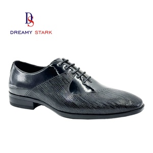 Chaussures habillées Oxford de luxe italiennes faites à la main, au design unique, de haute qualité, en cuir véritable, confortables pour l'automne, à lacets pour hommes - Product Image 1