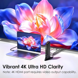 Station <span class=keywords><strong>d</strong></span>'accueil DisplayLink Wavlink WAVLINK 12-en-1 WL-UG39DK10 Station <span class=keywords><strong>d</strong></span>'accueil USB <span class=keywords><strong>C</strong></span> pour ordinateur portable à triple écran - Product Image 5