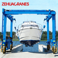 Nouveau modèle 2026 ZEHUA Grue de yacht contrôlée par PLC, Travel Lift marin 5-500 tonnes avec boîte de vitesses et moteur pour le levage de bateaux