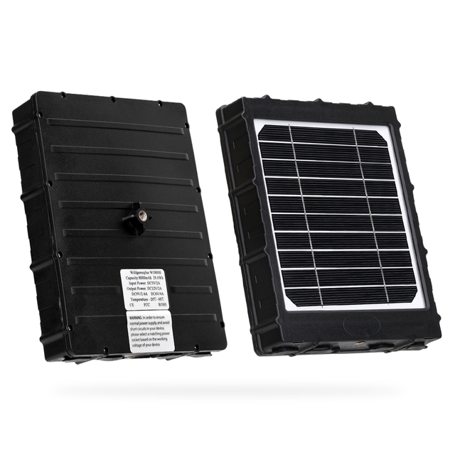 Mini Solar Panel 3W With Battery 8000mah 5V 12V 9V 6V Output Solar Charger for Trail Camera and Security Camera for Outdoor Use