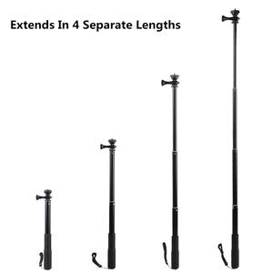 Bâton de Selfie portable extensible en alliage d'aluminium 94cm, perche télescopique pour GoPro Hero <span class=keywords><strong>9</strong></span> 8 7 6 5 4 3 OSMO Action Xiaoyi <span class=keywords><strong>Eken</strong></span> - Product Image 3