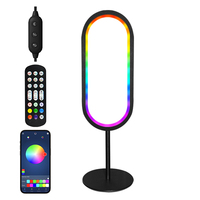Lampe de table LED RGB alimentée par USB Shinelite avec application et télécommande, design minimaliste pour la décoration de la salle de jeu