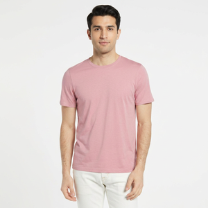Camiseta Personalizada 100% Algodón para Hombre, con Logotipo Frontal, Básica, Lisa, de Manga Corta, Anti-Pilling, Diseño Formal - Product Image 1