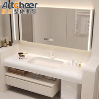 Kabinet Kamar Mandi Koleksi 2026 Menampilkan Kabinet Cermin Kamar Mandi Modern dengan Desain Kabinet Vanity Kamar Mandi LED yang Stylish