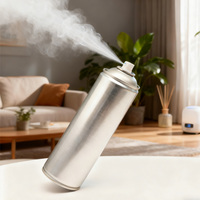 Vente en gros d'usine, logo personnalisé, boîtes de conserve aérosols vides, vaporisateurs d'assainisseur d'air, diamètre 65 mm, boîte de conserve en métal pour la maison, les soins infirmiers