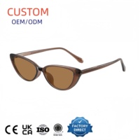 Lunettes de soleil polarisées TR90 ultra-légères de qualité supérieure, monture chic œil de chat avec fil, protection UV400