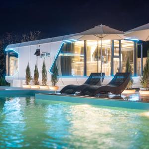 Offre Spéciale : <span class=keywords><strong>Capsule</strong></span> Spatiale Modulaire Préfabriquée de Luxe Moderne, Étanche, pour Conteneur Maritime Complet, Idéale pour Maison Flottante, Hôtel ou Salon - Product Image 1