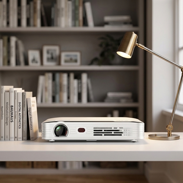 OEM/ODM Factory New Product Projector Android FHD 4K Home Theater DLP Technology 450ANSI Lumens Built-in Battery Portable