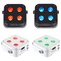 Penjualan laris kedua IR4 LED Mini 4*12W nirkabel Uplights baterai Par DMX nirkabel untuk lampu pernikahan DJs acara pesta disko