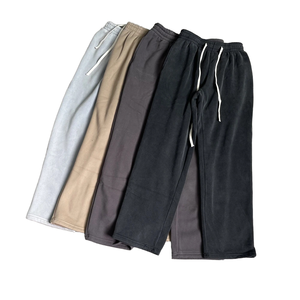 Pantalons de survêtement décontractés mi-larges et surdimensionnés pour hommes Joggers de haute qualité en polyester/coton lourd respirant à séchage rapide - Product Image 1