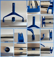 Cabezal de Aspiración para Piscina de Aluminio de 18 Pulgadas, con Ruedas Blancas, Accesorio de Limpieza para Piscinas, Venta al Por Mayor de Fábrica