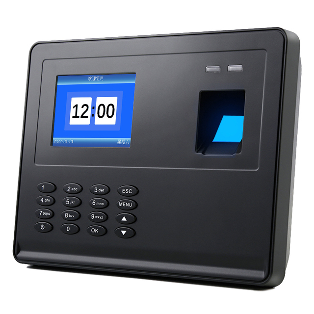 Biometric Time Attendance System with ID Card Support English Language Display & Keyboard Input Free Software Included