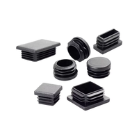 Bouchons en plastique carrés personnalisés OEM pour trous de 1/2 ", 1 ", 1 1/4 ", 1 1/2 ", 2 ", 3 " – Inserts pour meubles, embouts de pieds de chaise en tube métallique, pièces injectées