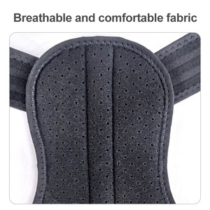 Nueva venta al por mayor de tela de malla ajustable transpirable Corrector de <span class=keywords><strong>postura</strong></span> de columna vertebral jorobada correa trasera cinturones de soporte para hombres - Product Image 4