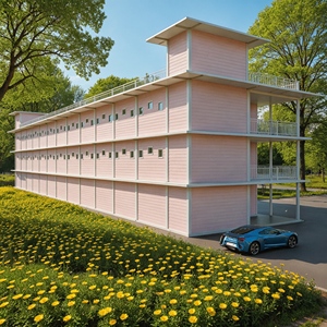 Vente d'usine Panneau sandwich conteneur modulaire à 2 étages Terrasses isolées insonorisées Maisons préfabriquées portables pour l'école - Product Image 1