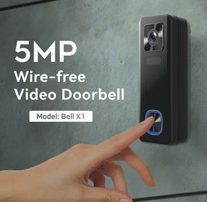 Kualitas terjamin 5MP WiFi dapat diisi ulang pintar IP65 deteksi malam Audio dua arah Cloud Edge App 2 tahun garansi Video pintu telepon - Product Image 2