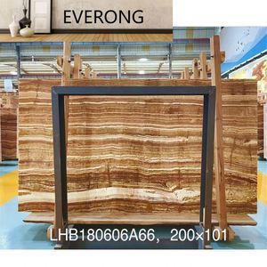 Precio bajo directo de fábrica: Losas y azulejos de ónix natural tigre, ónix turco, ónix retroiluminado marrón, ónix con vetas amarillas. - Product Image 1