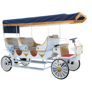 Fabricante de Carruajes Eléctricos Reales Chinos con Capota para Paseos Turísticos, Carro de Boda Estilo Turístico, Mini Carruajes Tirados por Caballos - Product Image 1