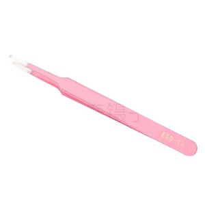 Stainless steel gold anti-static tweezers, industrial straight and curved tip, <b>nail</b> art, eyelash <b>extension</b>, and other colored - Product Image 2