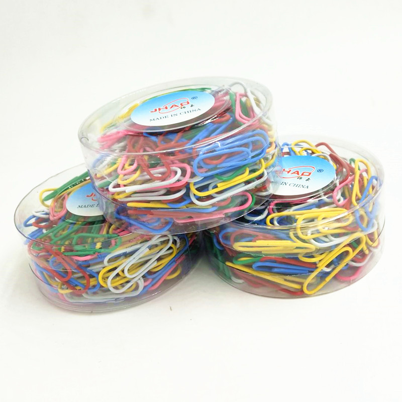 Tabletop Office Supplies 160PCS Paper Clips School Stationery Color Clipes de papel Paper Clips Wholesale