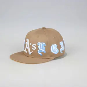 Hochwertige 6-Panel-3D-Stickerei mit flacher Krempe und Basketball kappen