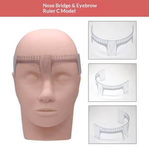 <span class=keywords><strong>Règle</strong></span> de maquillage permanent standard pour sourcils, gabarit de positionnement pour la symétrie du pont nasal, haute rigidité, pliable uniformément - Product Image 5
