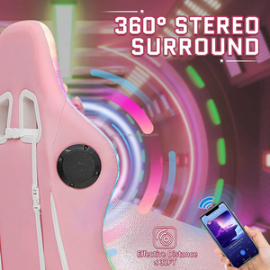 Muestra gratis Buen <span class=keywords><strong>Precio</strong></span> Silla <span class=keywords><strong>de</strong></span> juegos Luz LED RGB Ordenador Ergonómico Silla <span class=keywords><strong>de</strong></span> <span class=keywords><strong>videojuegos</strong></span> Altura ajustable Silla <span class=keywords><strong>de</strong></span> trabajo giratoria Lumbar - Product Image 4