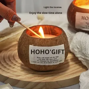 椰壳大豆混合蜡蜡烛礼盒氛围小众高端卧室香薰礼品纪念品批发中国制造 - Product Image 3