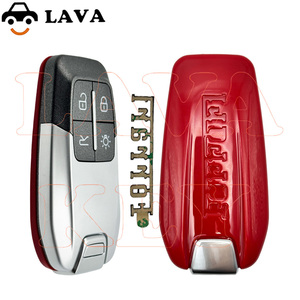 Coque de clé de remplacement pour Ferrari 458 588 488GTB LaFerrari 2014-2020, étui de clé intelligente de haute qualité avec logo et lame - Product Image 1