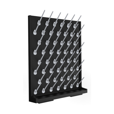 Custom Lab PP Wall Mounted Drying Rack Laboratory Furniture Lab Pegboard Chemical Resistant