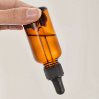 Botol penetes kaca minyak esensial Amber diterima ukuran dan warna kustom harga pabrik