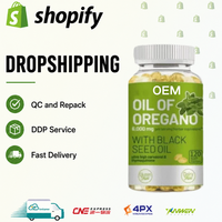 Fournisseurs de produits de suppléments en dropshipping : Huile d'origan, Huile de nigelle en gélules 6000mg Carvacrol Thymoquinone pour l'immunité