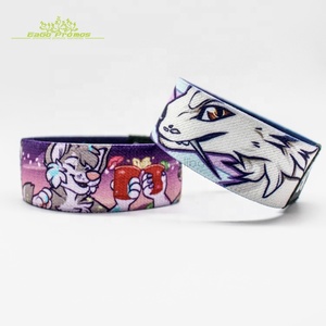2025 2026 chine meilleure qualité <span class=keywords><strong>personnalisé</strong></span> OEM Sublimation imprimé logo coloré élastique tissu <span class=keywords><strong>Bracelet</strong></span> <span class=keywords><strong>Bracelet</strong></span> pour les événements de Promotion - Product Image 4
