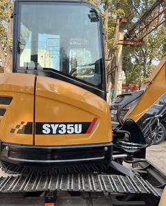 Miniexcavadora Hidráulica SANY SY35U de Segunda Mano, Marca China, Excavadora Pequeña Usada, Maquinaria de Construcción para Jardín - Product Image 1