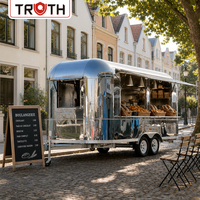 Truth Coffee Food Truck Voll Ausgestattete Mobile Kaffeeküche für Getränke, Desserts, Backwaren und Outdoor-Catering-Geschäft
