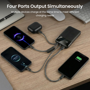 Banco de Energía de 10000mAh Aprobado por Aerolíneas, ODM OEM, con Cables Integrados, 4 Salidas, Cargador Portátil para Emergencias y Campamentos <span class=keywords><strong>al</strong></span> Aire Libre - Product Image 2