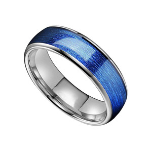 <span class=keywords><strong>Anello</strong></span> Unisex in Carburo di Tungsteno <span class=keywords><strong>Blu</strong></span> 8mm, Nuovo Stile Classico <span class=keywords><strong>con</strong></span> Placcatura in Oro Rosa, Taglio a <span class=keywords><strong>Cuore</strong></span> Ovale in Quarzo, Popolare per Feste - Product Image 5