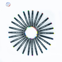 Ensemble de marqueurs artistiques à double pointe Qibei, marqueurs jumeaux avec pointe biseautée et pointe pinceau, marqueurs à alcool pour le dessin et l'esquisse, couleurs de stylos marqueurs