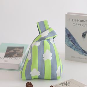 Sac de coeur tricoté pour femmes fermeture ouverte fourre-tout seau sac cadeau Happy Shop Companion sac tissé - Product Image 2