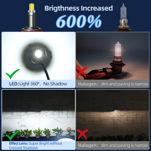 360 Faro Focos Led Lampadas Faros Auto Sistema de iluminación 30000Lm H11 H8 H16 LED H7 Voitur Faros Lámpara Motor <span class=keywords><strong>Luc</strong></span> Led Faro - Product Image 4