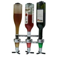 Distributeur de boissons mural en alliage d'aluminium pour 6 bouteilles, avec 6 têtes verseuses pour bière, liqueur et vin