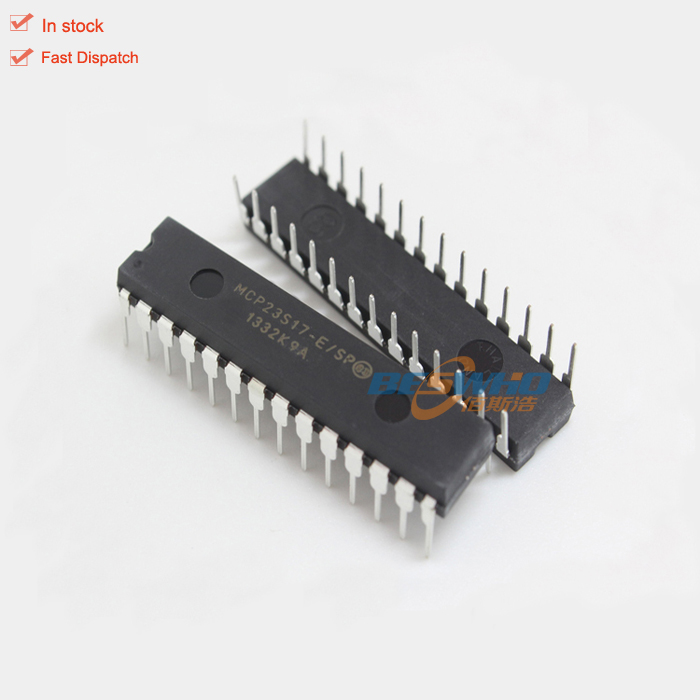 В наличии электронные компоненты MCP23S17 16-бит 10 МГц DIP-28 I/O расширитель ИС MCP23S17-E/SP